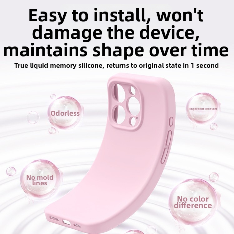 Liquid Silicone Phone Case For IPhone 15 Pro Max Drop Proof Soft Type_voghion.com