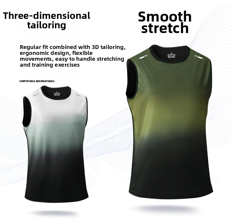 Herren Sport Weste Locker Sitzend Schnelltrocknend Atmungsaktiv_voghion.com