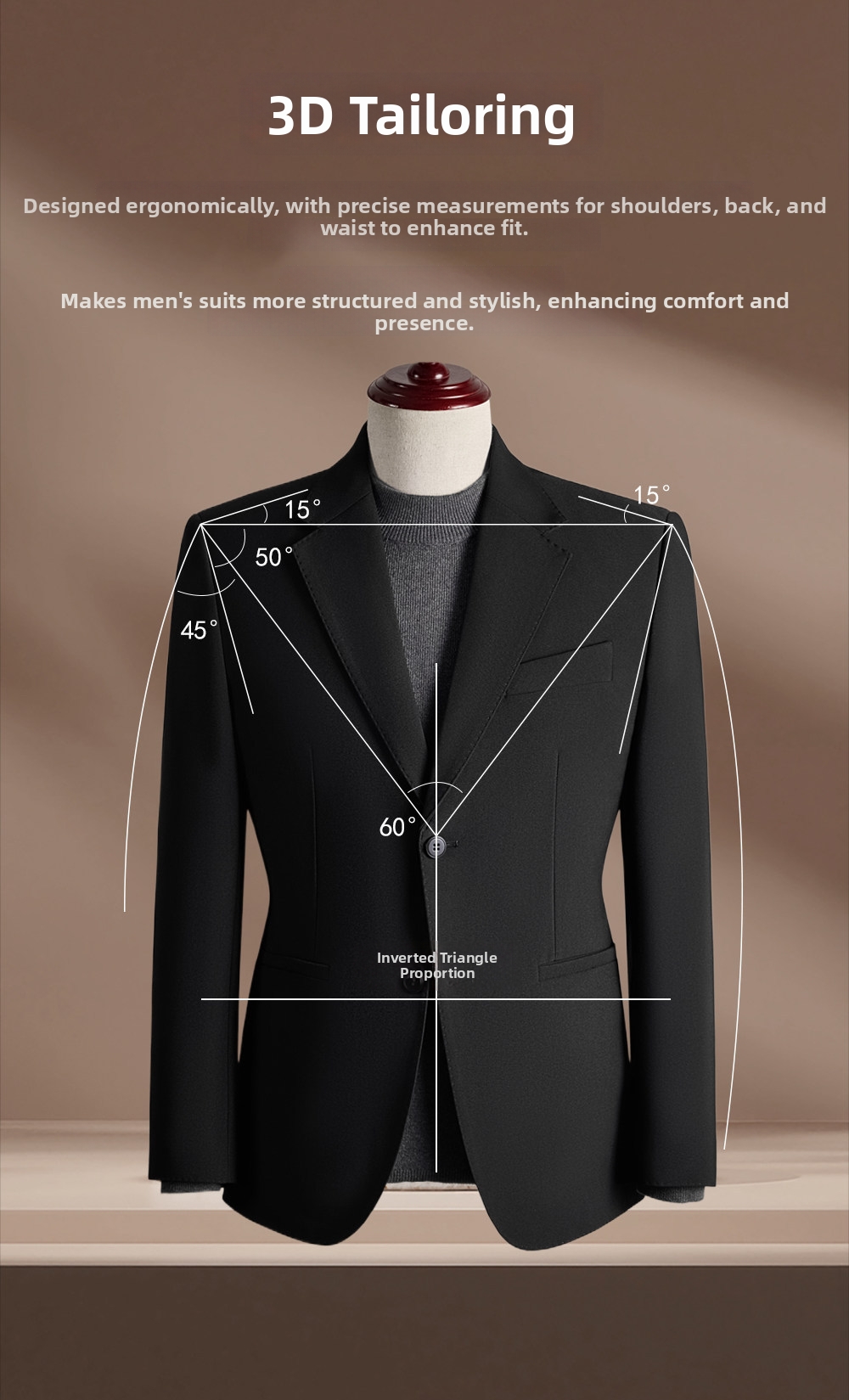 Men's Tailored Blazer Premium Business Casual Jacket For Spring_voghion.com