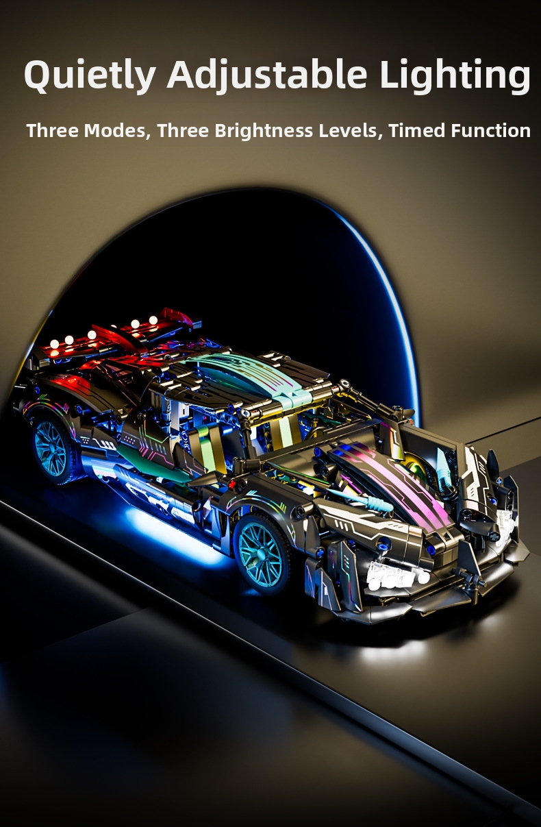Voiture de course télécommandée en blocs de construction jouet_voghion.com