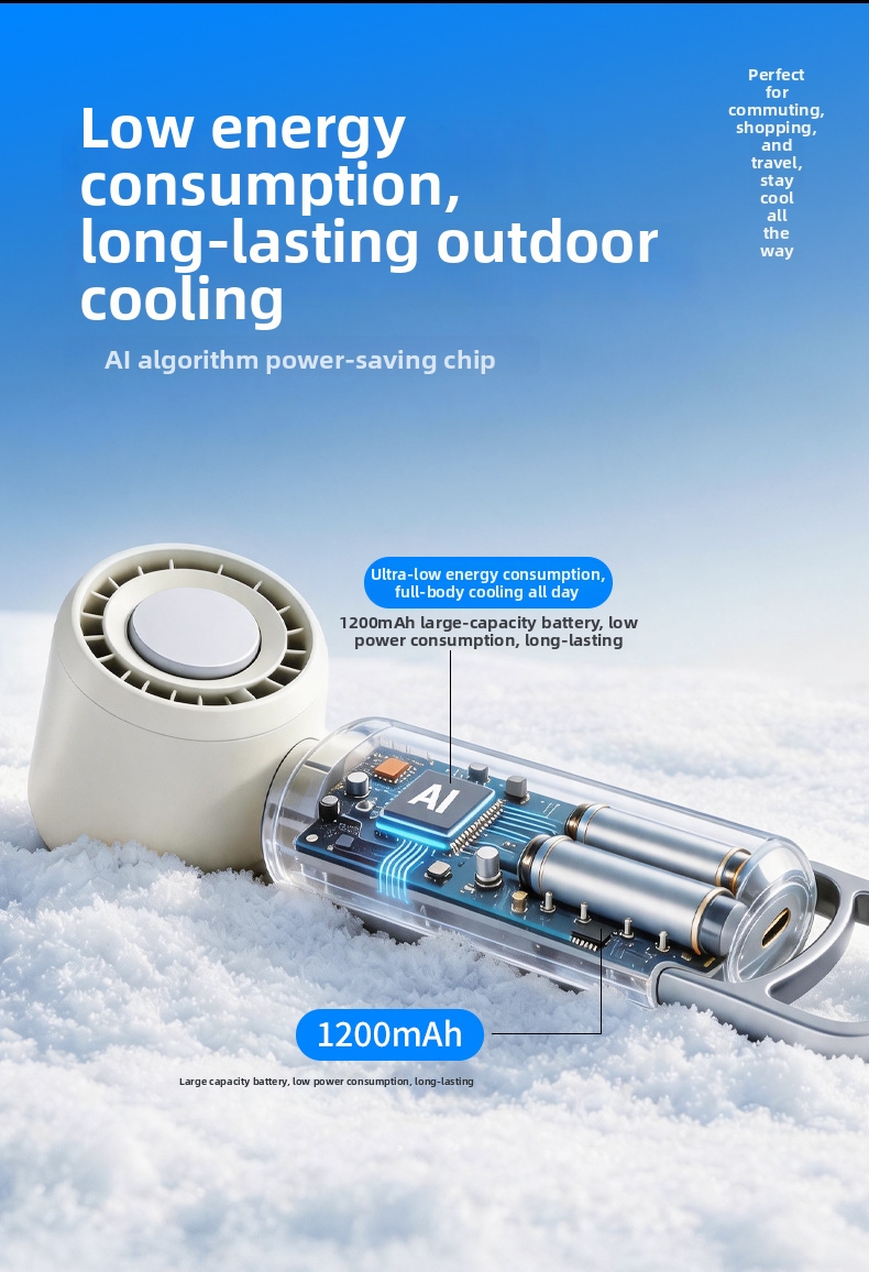 Portable Usb Handheld Fan With Digital Display For Quiet Cooling_voghion.com