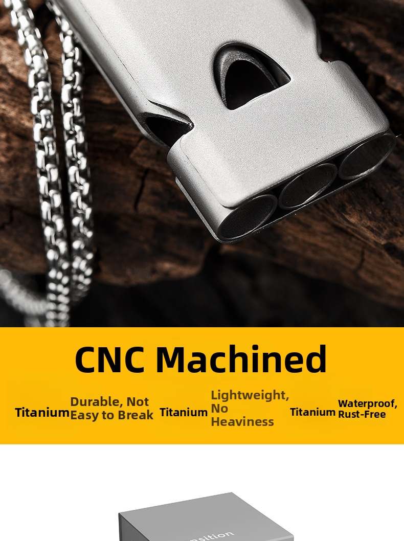 Överlevnadspipa i titan med tre rör för utomhusbruk_voghion.com