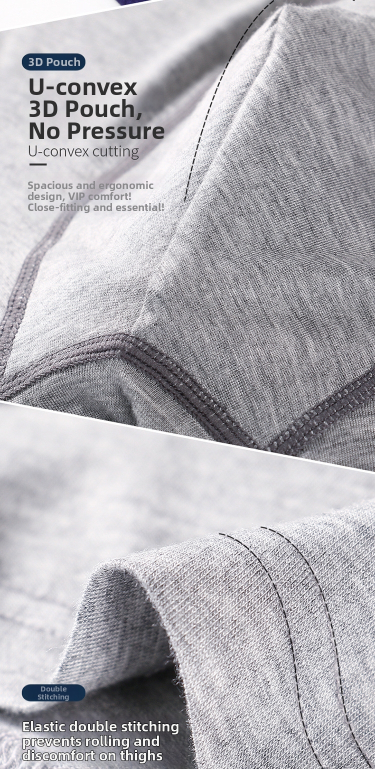 Boxer uomo in cotone modal traspirante intimo da uomo comodo_voghion.com