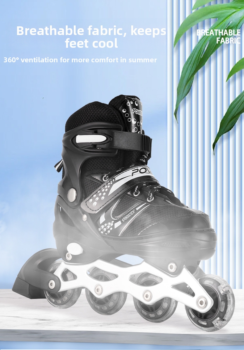 Adjustable Inline Roller Skates For Boys And Girls Kids Beginners_voghion.com