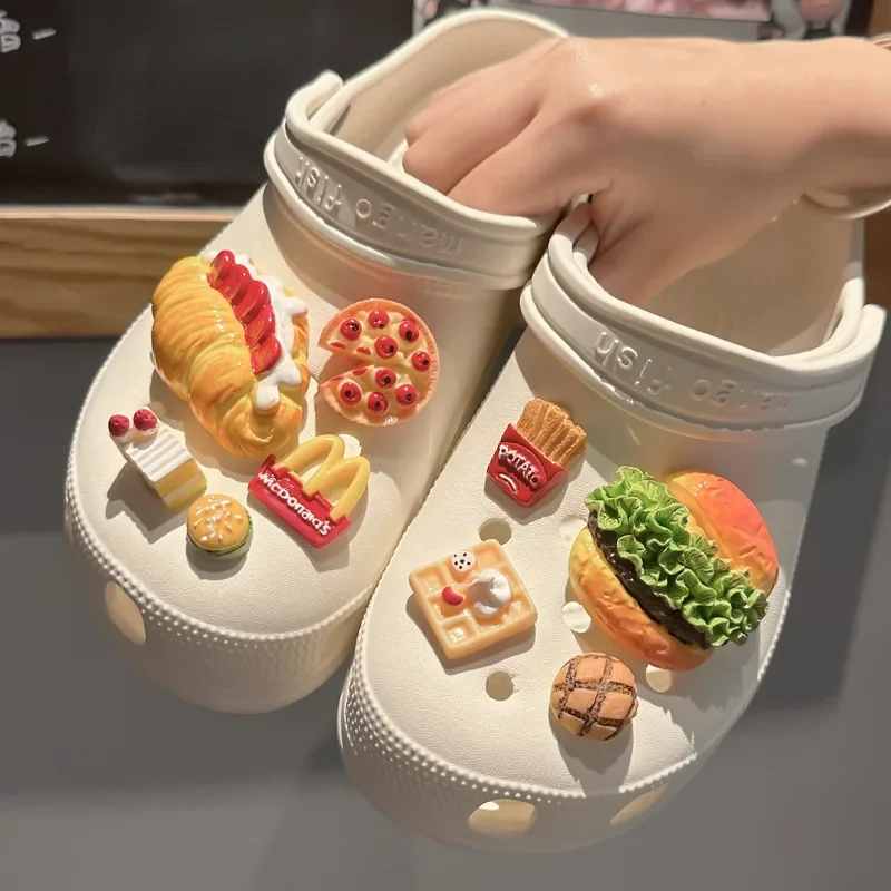Accessory, food play, shoes for elementary school students, footwear buckle, decorations, handmade