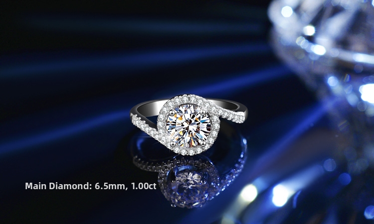Tredelat smyckesset med moissanite i 925 sterlingsilver_voghion.com