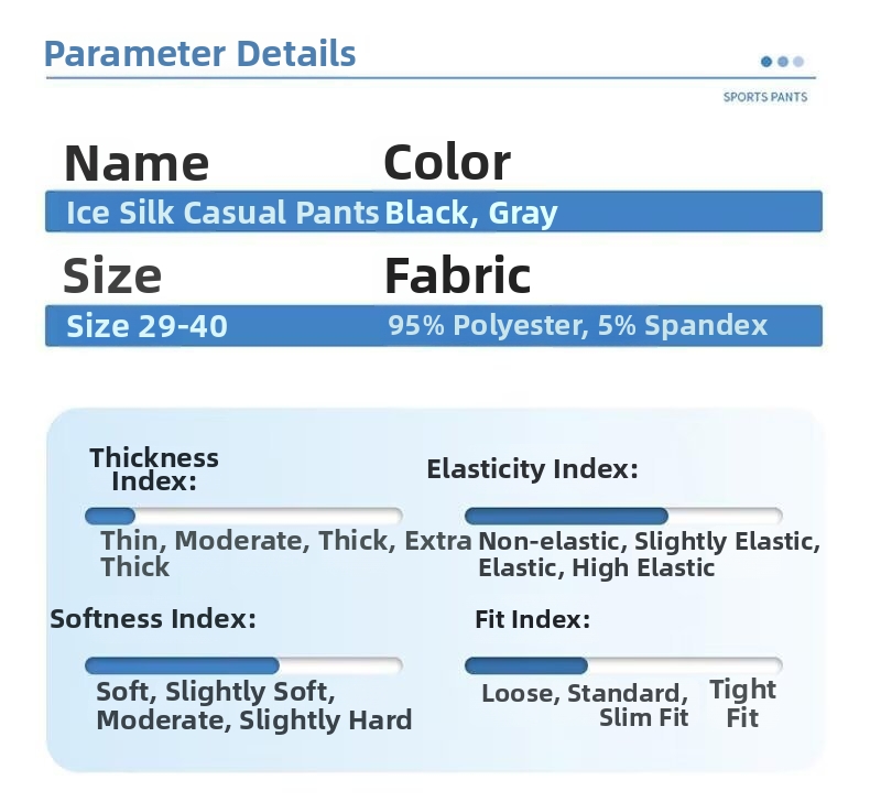 Men's Premium Summer Trousers - Straight Leg, Elastic Waist, Wrinkle-Resistant & Quick-Dry For Business Casual​_viptrois.com