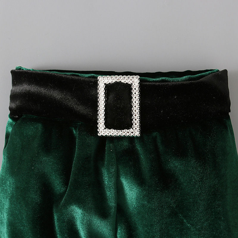 Childrens Christmas Elf Outfit Three Piece Set For Winter_voghion.com