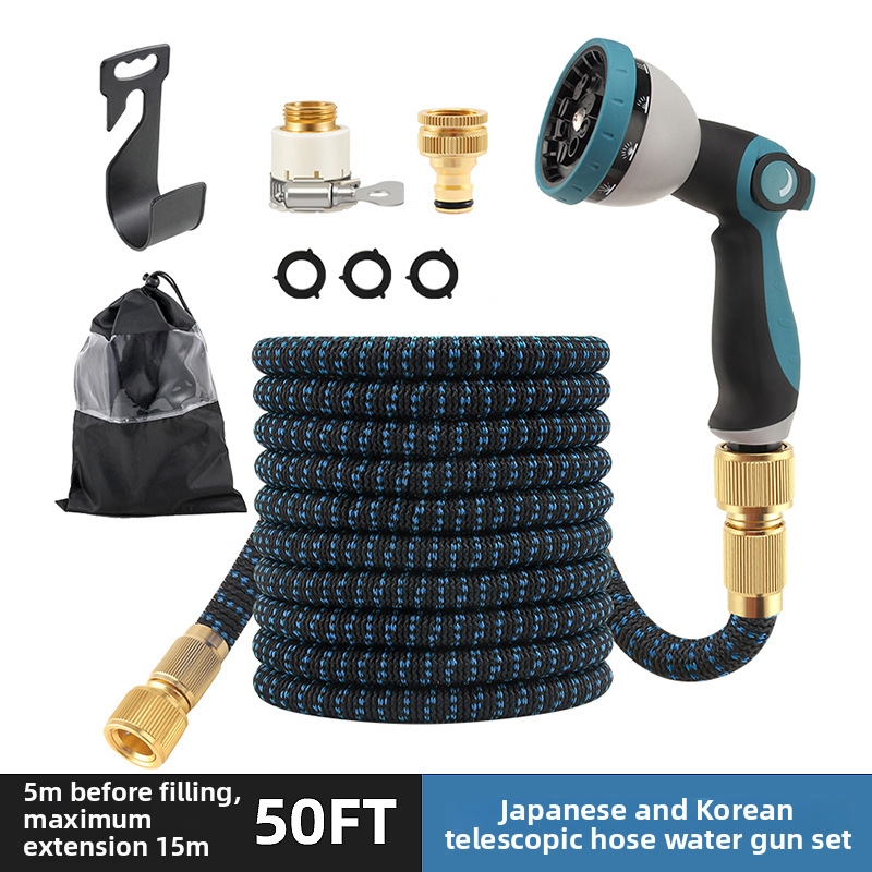 Garden Magic Telescopic Water Hose High Pressure Car Wash Gun For Household Outdoor Landscaping Sprinkler Flower Watering_voghion.com