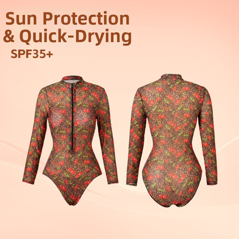 Women's One-piece Swimsuit Modest Coverage For Beach And Pool_voghion.com