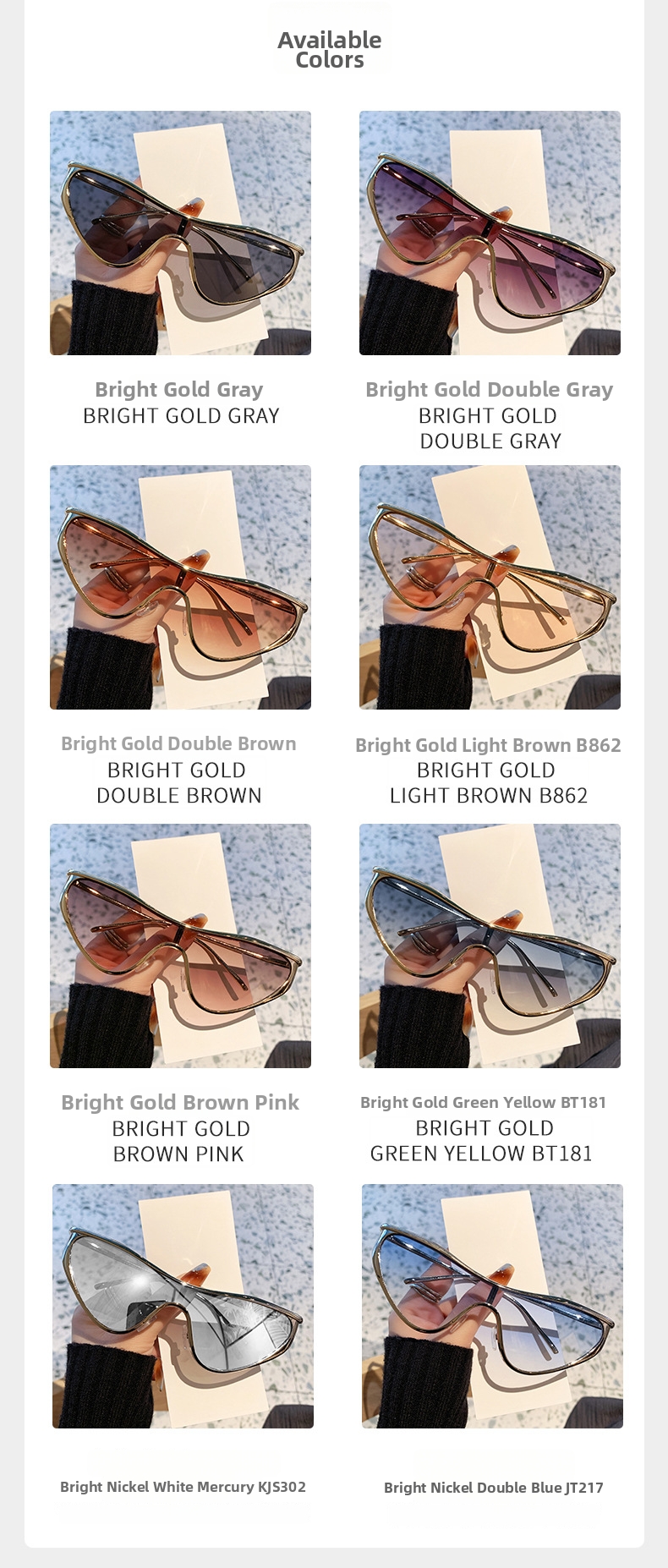 Moderna retro cat eye solglasögon för män och kvinnor_voghion.com