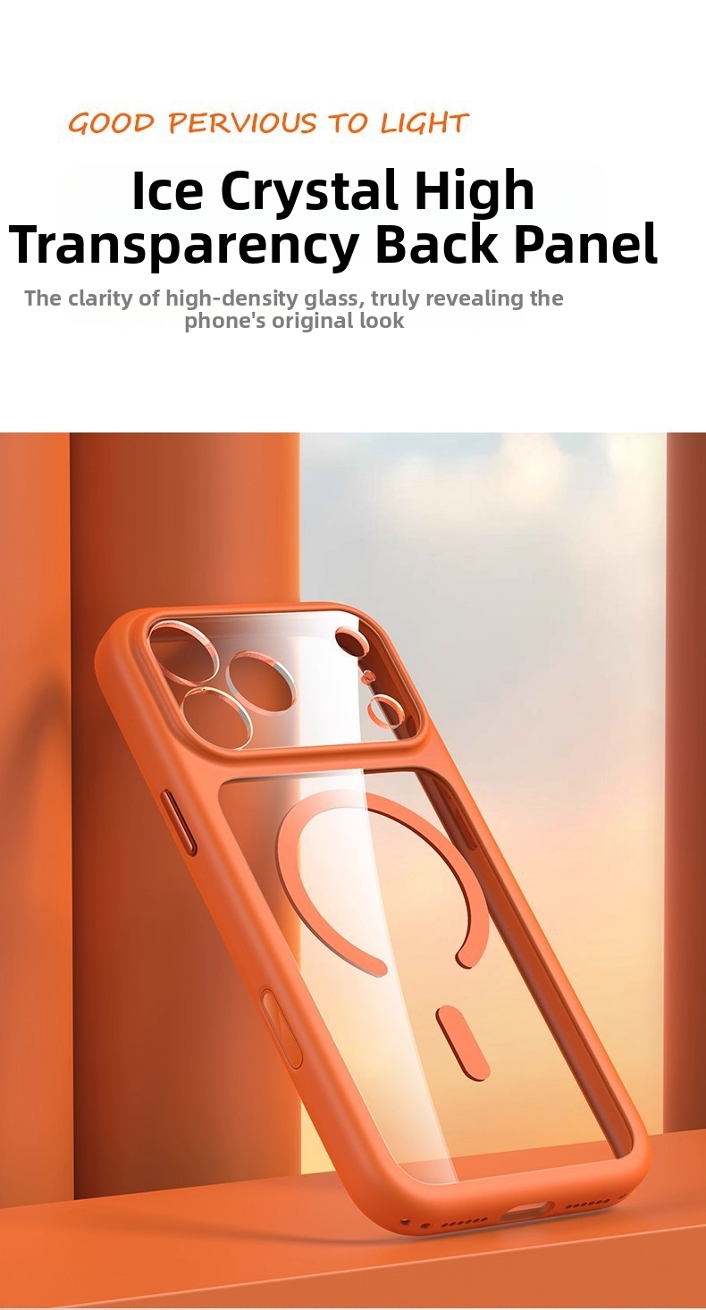 Étui magnétique transparent pour iPhone 17 Pro Max, protection intégrale de l'objectif, résistant aux chutes, accessoire pour téléphone portable_voghion.com