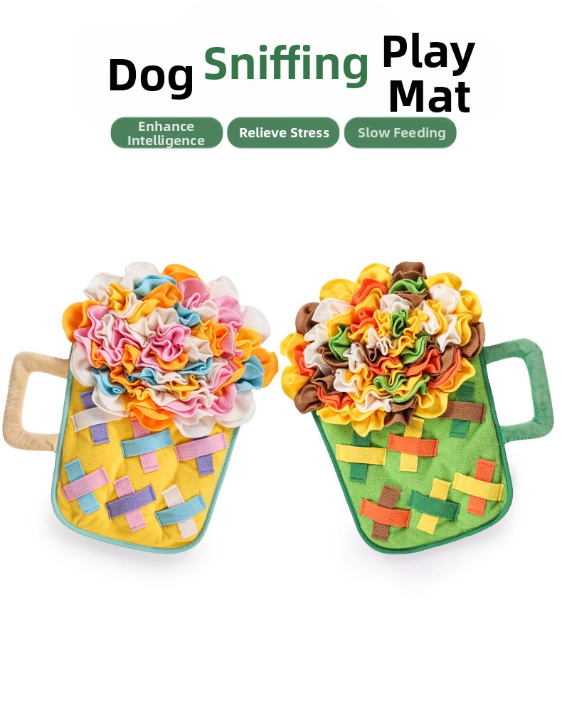 Interactive Dog Sniffing Mat And Squeaking Toy For Stress Relief_voghion.com