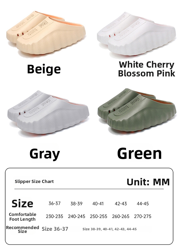Unisex Clogs And Slippers With Thick Sole For Comfort And Support_voghion.com
