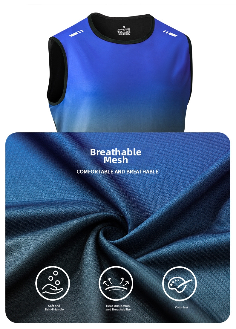 Herren Sport Weste Locker Sitzend Schnelltrocknend Atmungsaktiv_voghion.com