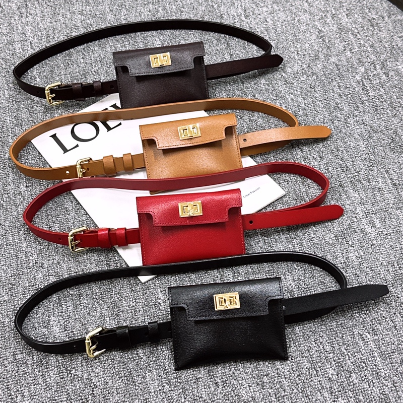 Niche Designer 2025 New Women's Genuine Leather Cowhide Waist Bag Mini Mini Belt Decoration All-match Small Bag
