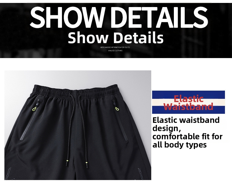 Herrenbekleidung in Übergrößen: Dünne, dehnbare Badeshorts aus atmungsaktivem, lässigem Material, bequem und locker geschnitten._voghion.com