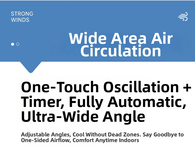 Wiederaufladbarer Hochgeschwindigkeits-Tischventilator mit Mini-Turbine, Nachtlicht, automatischer Oszillation, Timer und Wandhalterung_voghion.com