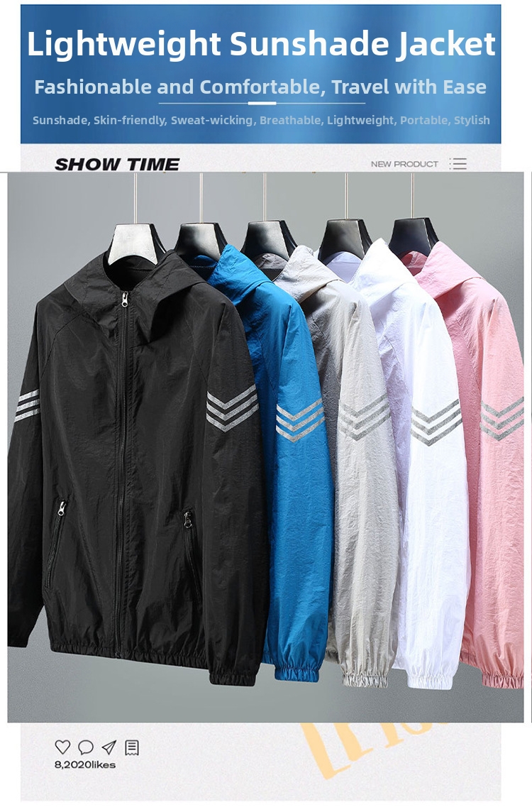 Chaqueta hombre protección uv para pesca de secado rápido_voghion.com