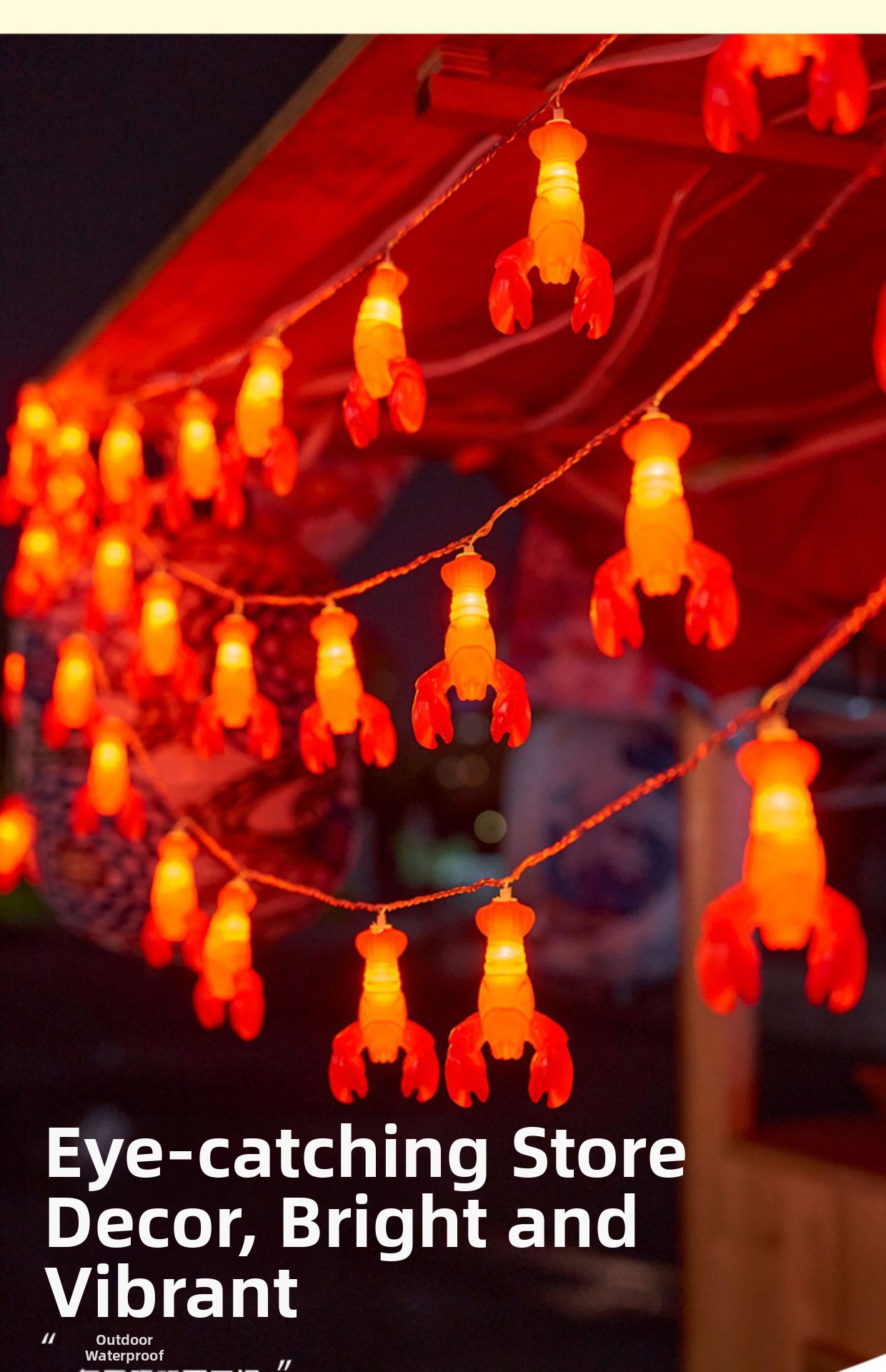 Decorative String Lights With Night Market Theme For Home And Garden_voghion.com