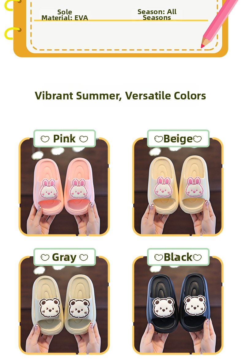 Eva kindersandalen voor strand antislip met cartoon ontwerp_voghion.com
