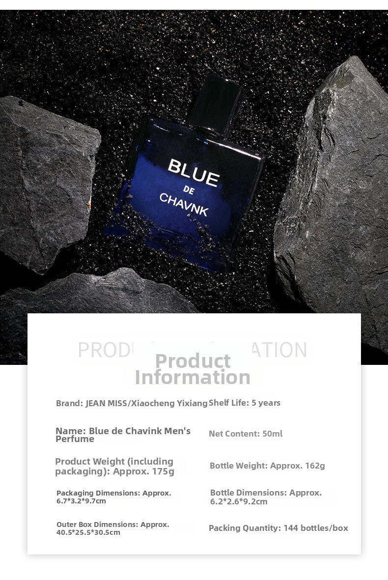 Eau de Cologne für Herren, Premium-Duft, leichter Marineblau_voghion.com