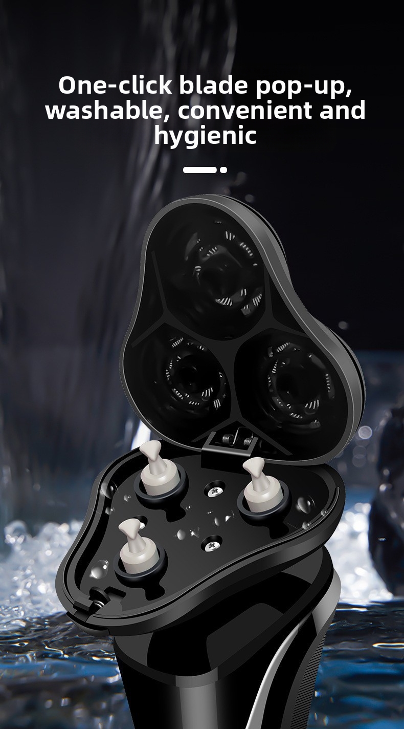 Electric Shaver For Men Usb Rechargeable With Digital Display_voghion.com