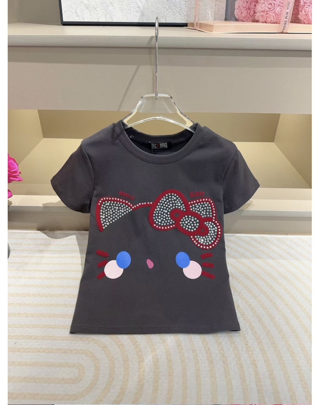 2026 New Korean Style Slim-Fit Versatile Round-Neck Heavy-Duty Top Trendy Fashion Short-Sleeve T-Shirt for Women Simple T-Shirt