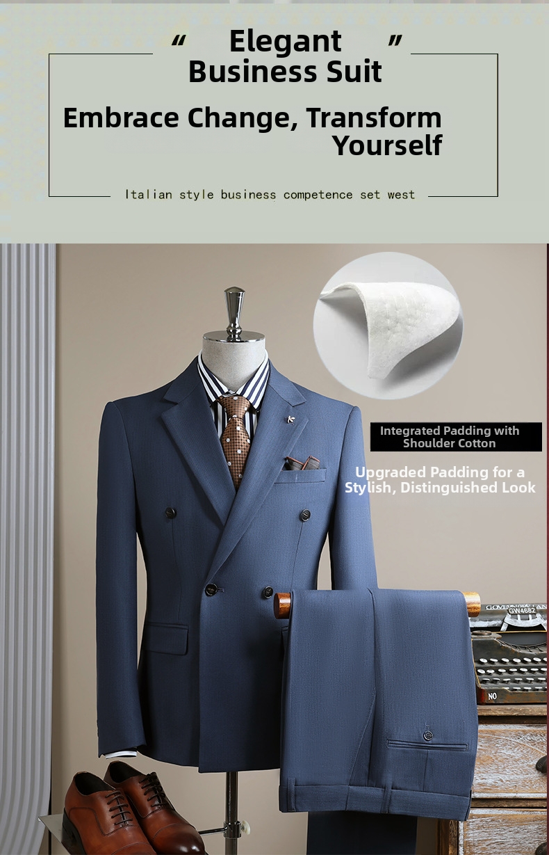 Herr slim fit kostym för business formella bröllop och vardag_voghion.com