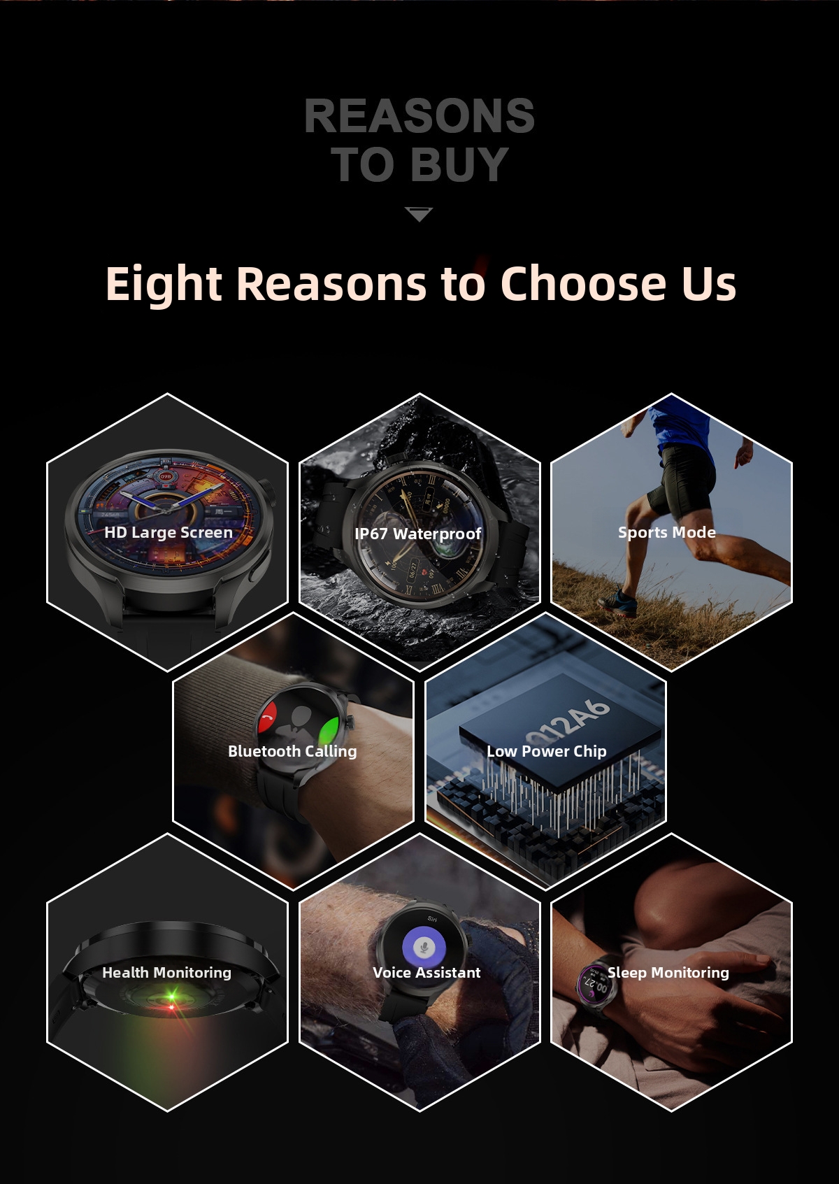 DK69 Bluetooth Smartwatch 1.85 Inch Display Heart Rate Monitor Compass Multi Sport Functionality_voghion.com
