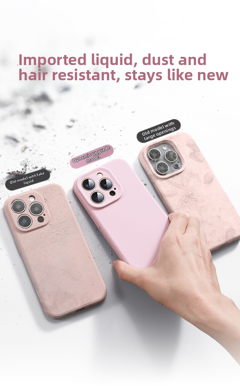 Liquid Silicone Phone Case For IPhone 15 Pro Max Drop Proof Soft Type_voghion.com