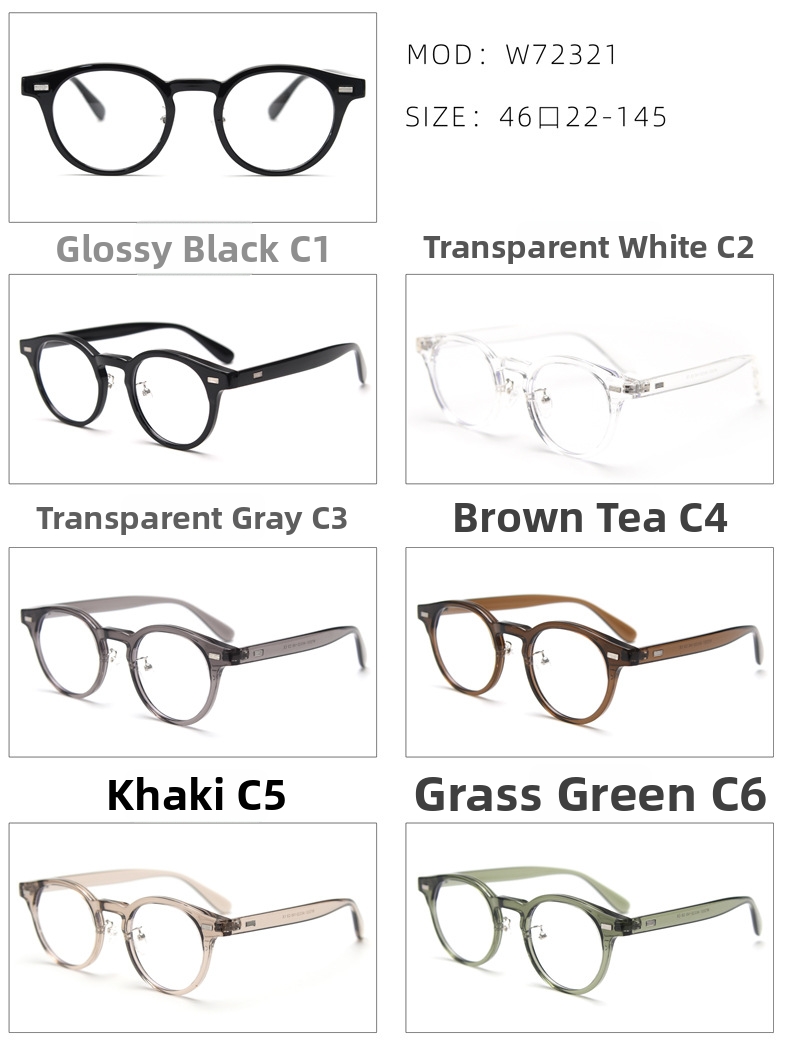 Retro Mode Brillengestelle Für Damen Und Herren Transparent_voghion.com