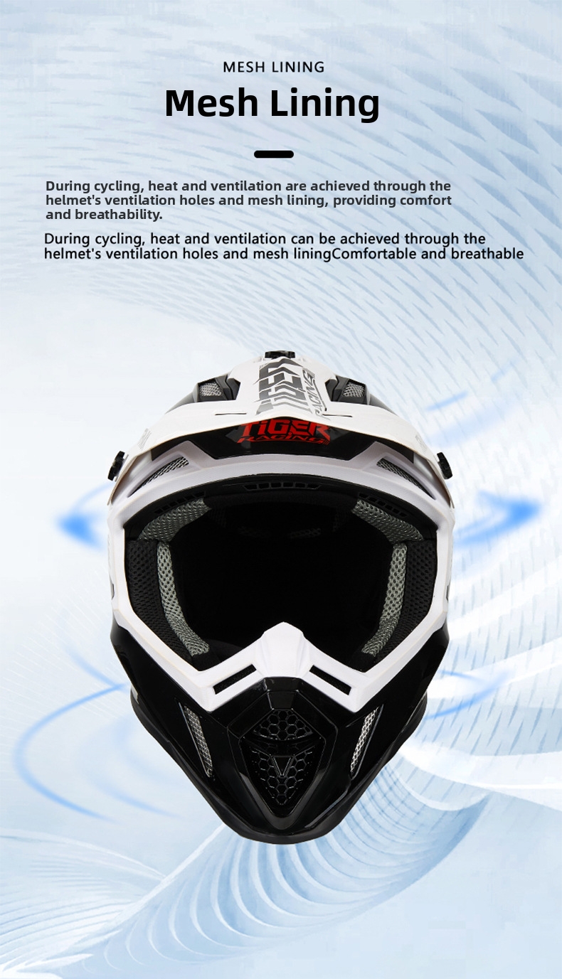 Motorrad Rennhelm Full Face Für Damen Und Herren Dual Use_voghion.com