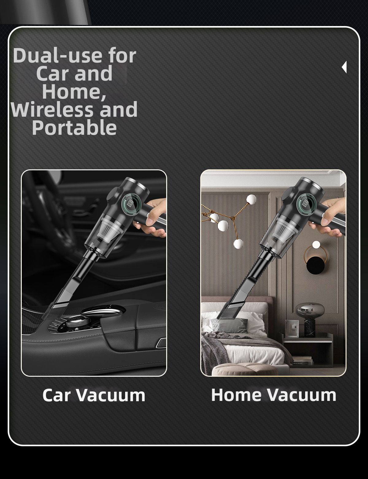 Aspirapolvere portatile con display digitale per auto e casa_voghion.com