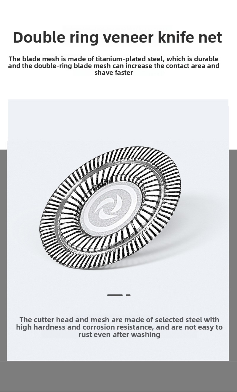 Barbeador elétrico com cabeça de cinco lâminas para carecas_voghion.com