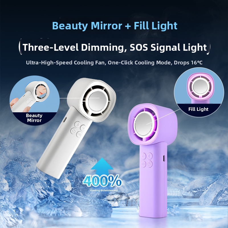 High-Speed Portable Handheld Fan USB Rechargeable Mini Desktop Small Fan For Outdoor Use_voghion.com
