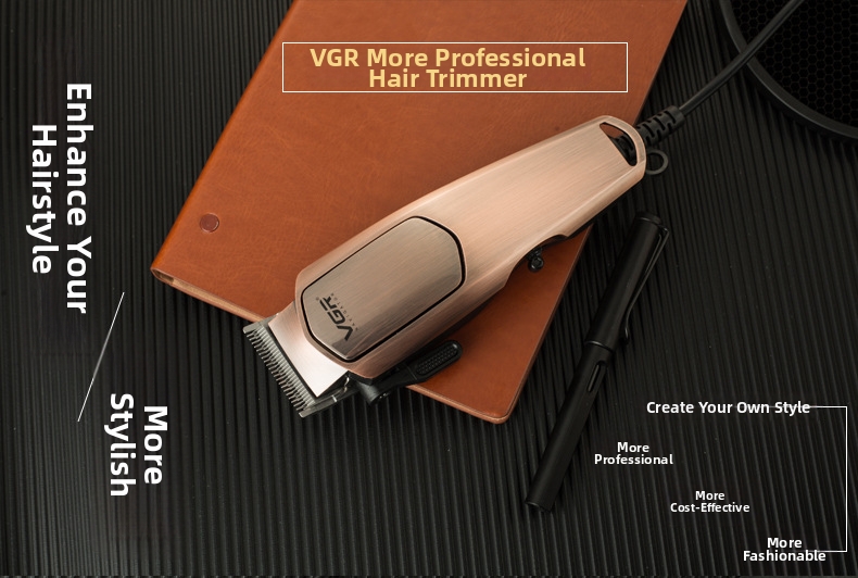 Professional Electric Hair Clipper For Slicked Back Gradient Styles_voghion.com