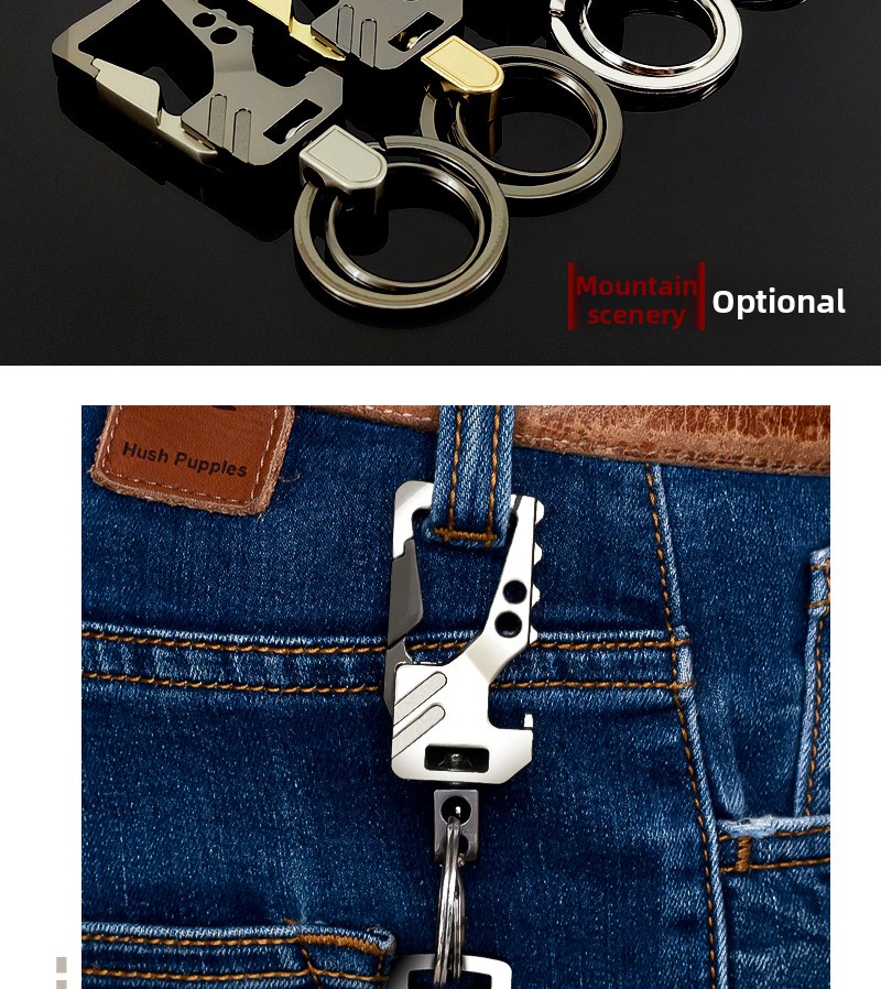 Multifunctional Bottle Opener Keychain Creative Car Key Pendant_voghion.com