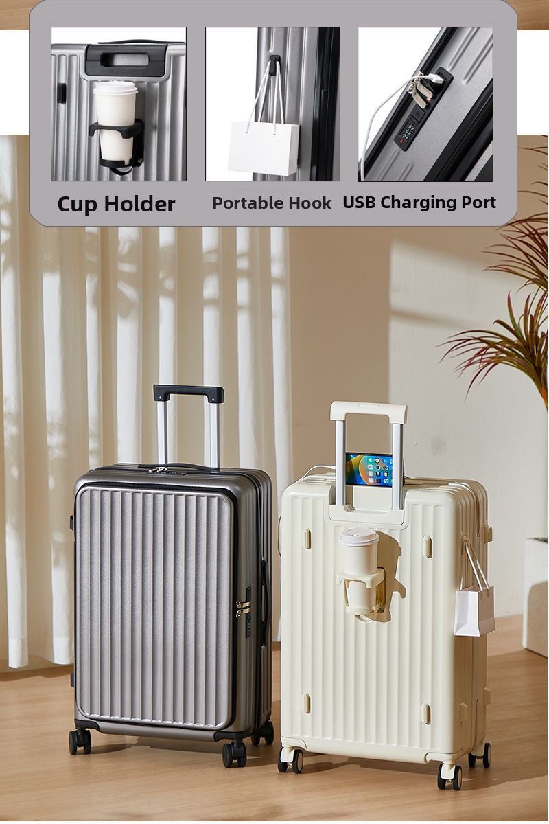 Valigia trolley con chiusura a combinazione e apertura laterale_voghion.com