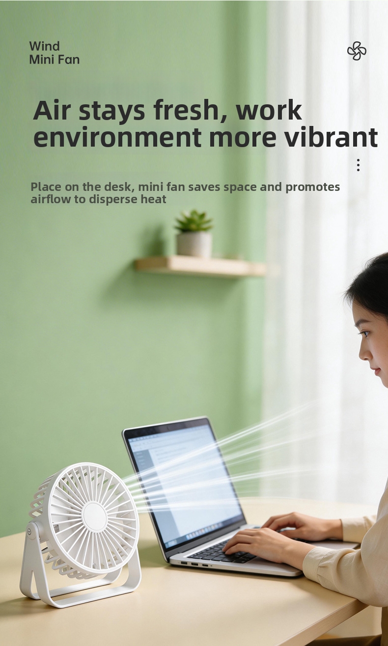 Mini ventilateur de bureau pour bureau et maison, silencieux_voghion.com
