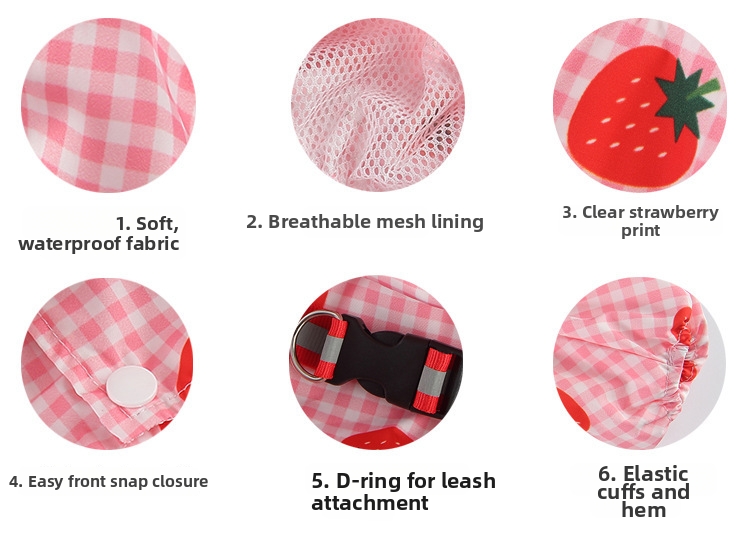 Waterproof Reflective Dog Raincoat For Small Breeds Teddy And Bulldogs Stain Resistant Pet Outerwear For Use_voghion.com