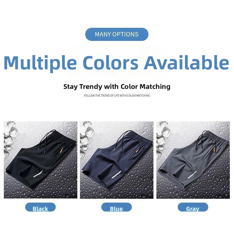 Men's Athletic Shorts Quick Drying Reflective Lightweight Summer_voghion.com