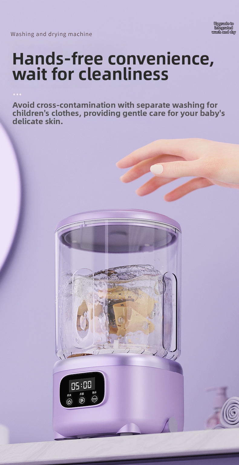 Portable Mini Washing Machine Wireless Automatic For Underwear_voghion.com