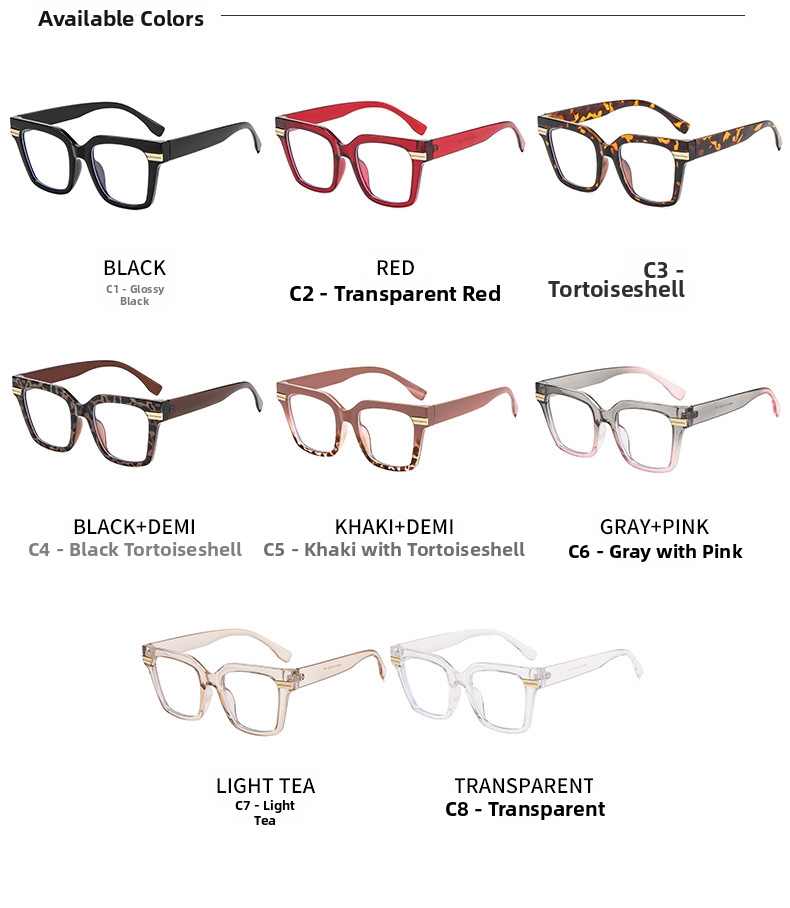 Blue Light Blocking Glasses For Men Square Frame Trendy Design_voghion.com