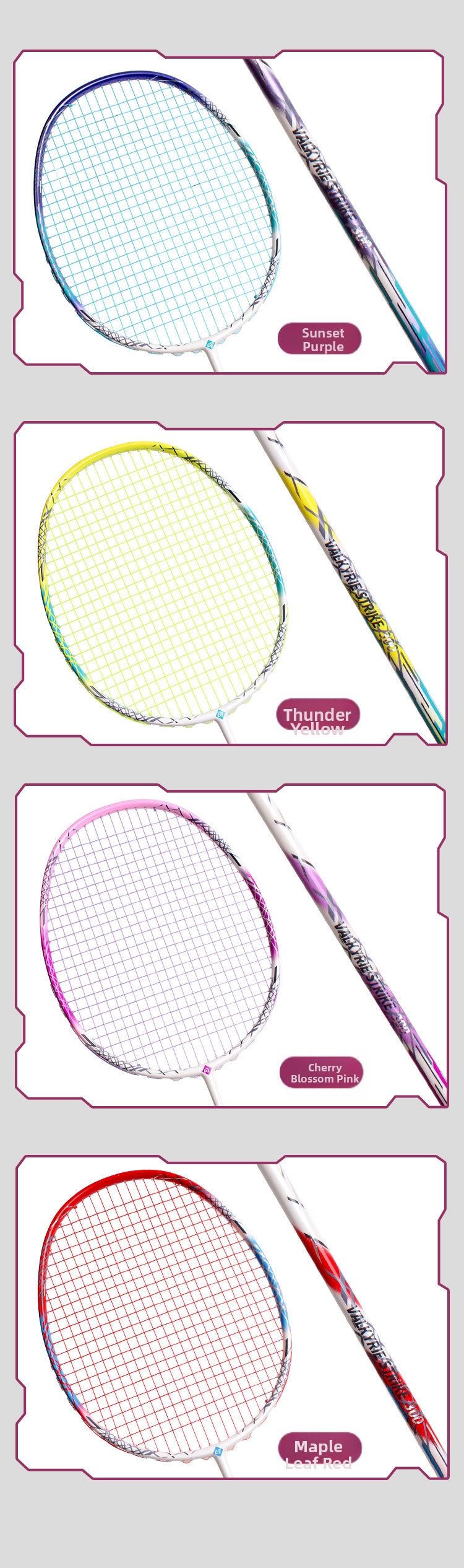 Ultralight Badminton Racket For Women High Elasticity Carbon Fibre_voghion.com