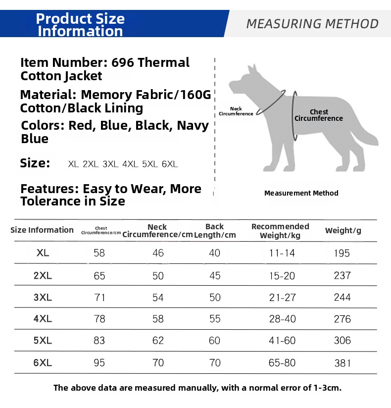 Warm Winter Dog Coat Reflective Cotton Puffer Jacket For Dogs_voghion.com