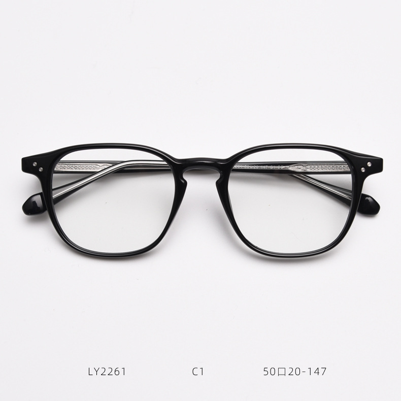 Unisex Retro Eyewear Frames Japanese Korean Style Artistic Look_voghion.com