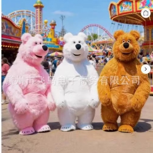 Masha Bear Inflatable Cartoon Masha and the Bear Performance Costume Lina Inflatable Doll Costume Walking Inflatable Suit