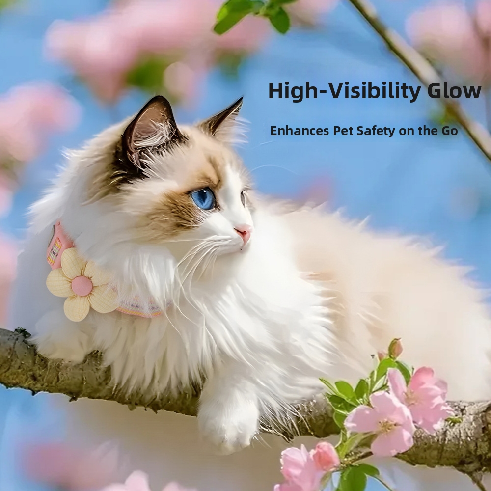 Collier anti-fugue réglable pour chat, collier réfléchissant anti-perte pour animaux de compagnie_voghion.com
