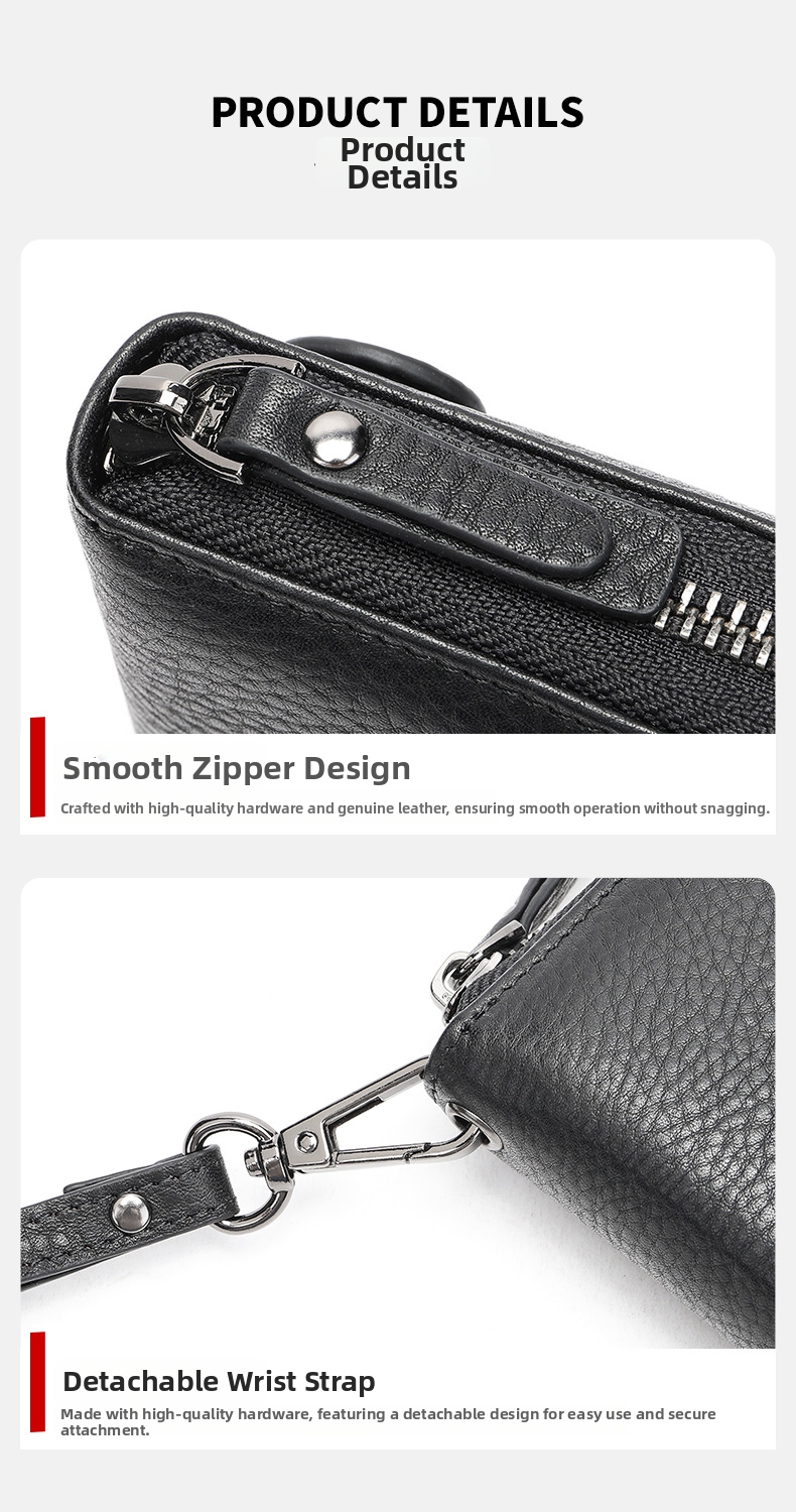 Herrväska i äkta läder clutch med handledsrem_voghion.com